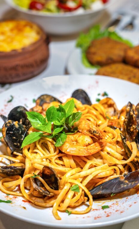 Spaghete cu fructe de mare